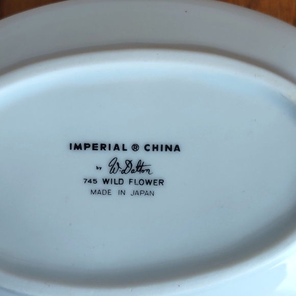 Vintage Imperial China Wild Flower Pattern Gravy Boat - Picture 4 of 5